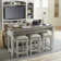 Haylee 4 Piece Console Table w/ Upholstered Stools