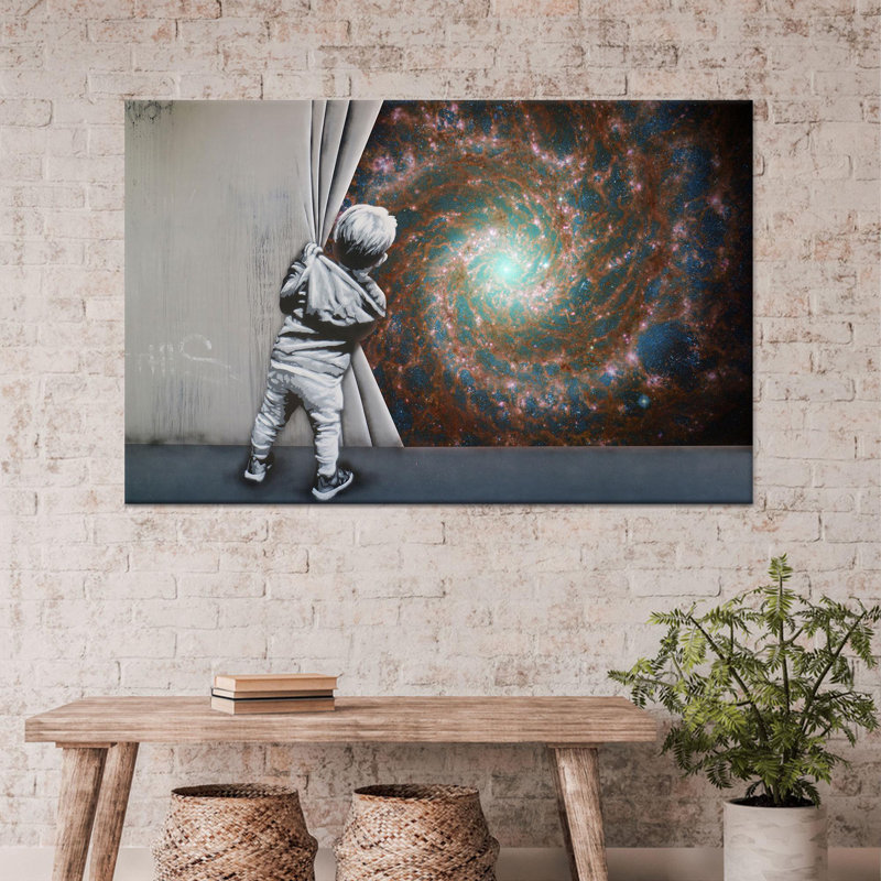 «James Webb Telescope», reproduction d'art sur toile, art de l'espace imprimé 1P, H : 63,1 x L : 102,4 pouces