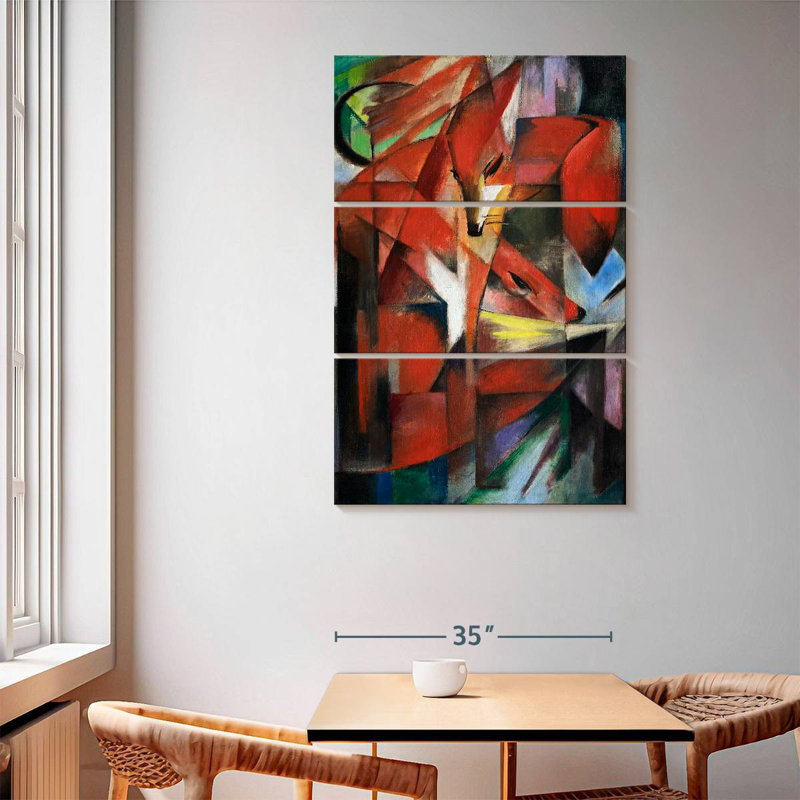 Brampt The Foxes 1913, 65" H x 42" W