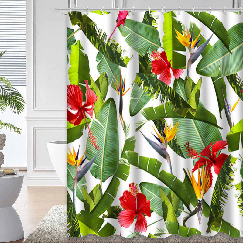 Rideau de douche Bamboo Forest, L 72 po x l 72 po