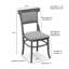 Chaise d'appoint compacte 19 x 19 po Rustic Brown-877836803