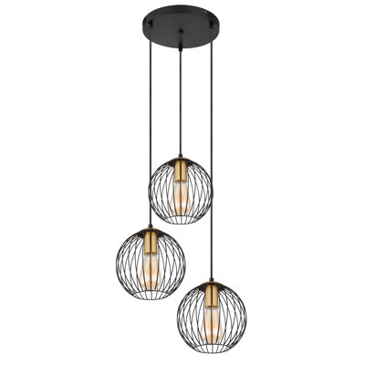 Macksville 3 - Light Black Kitchen Island Pendant