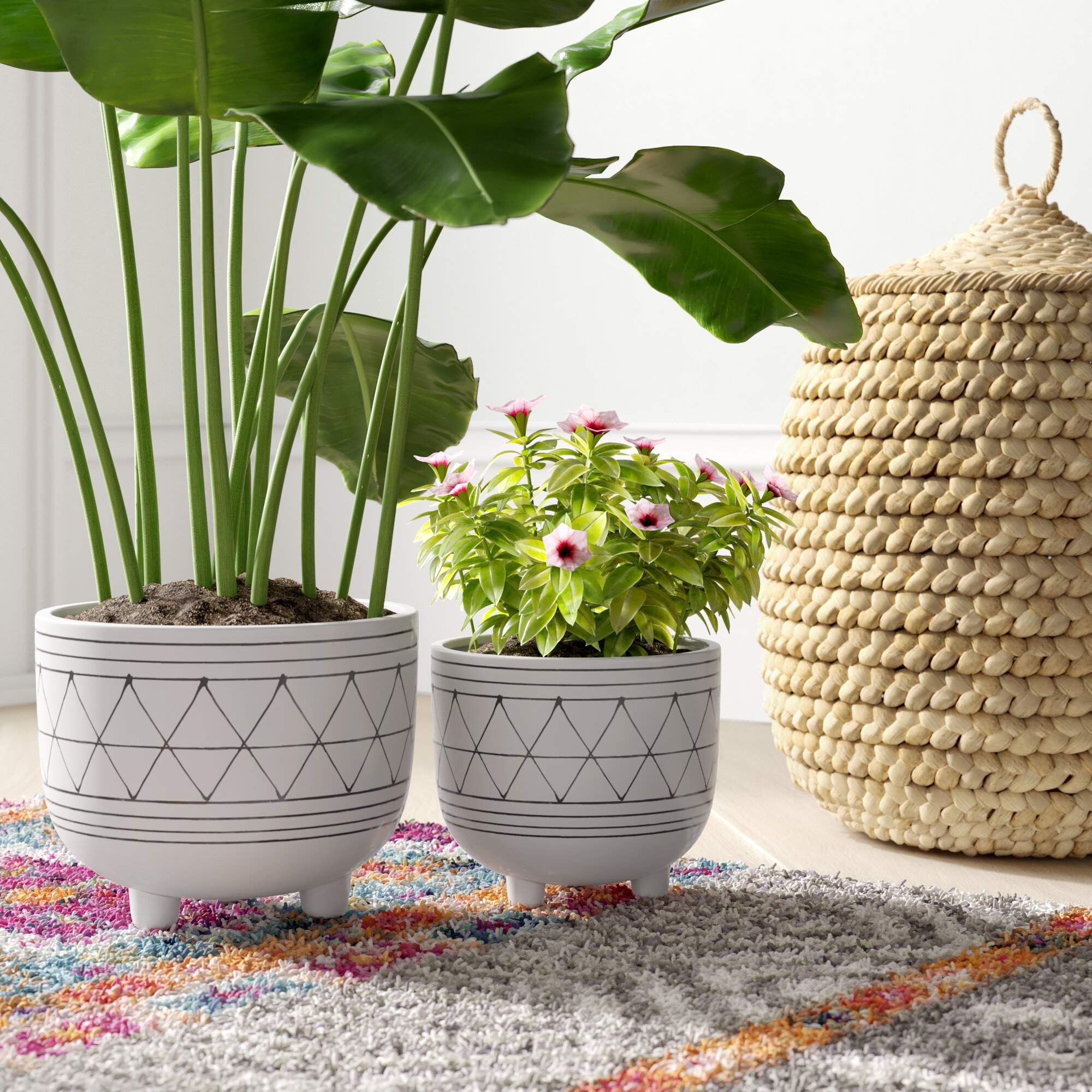 Round Indoor Planters You'll Love | Wayfair