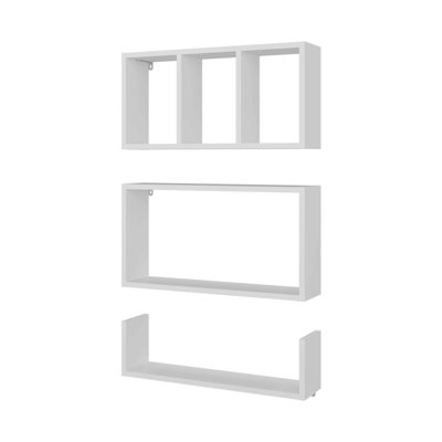 White Wall Mounted Floating Shelves