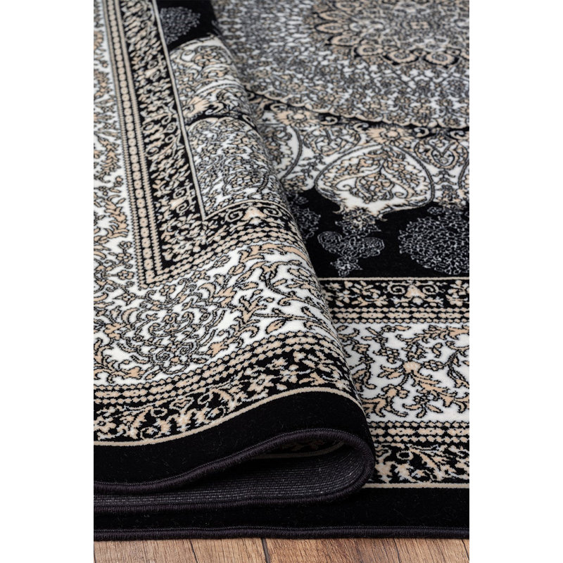 Drexil Oriental Viscose Machine Made Indoor / Outdoor Area Rug, Rectangle 160 x 230cm