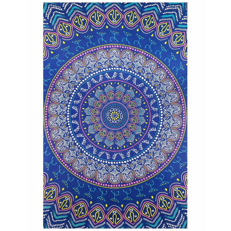 Tapisserie mandala en coton taino