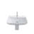 Duravit Me By Starck Ceramic 26" Wall Mount Bathroom Sink with Overflow