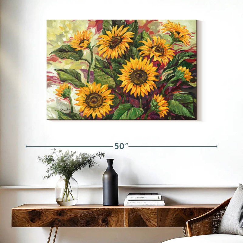 Harnek tournesols flamboyants, H 26 po x l 39 po