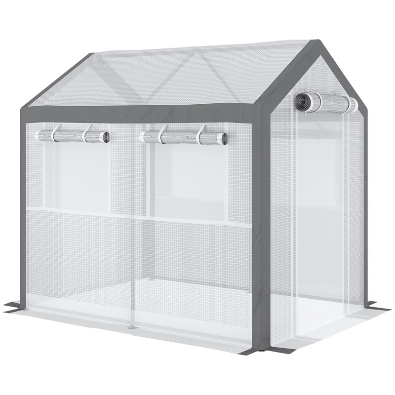 Serre de plain-pied 8 pi x 6 pi x 7,5 pi Outsunny