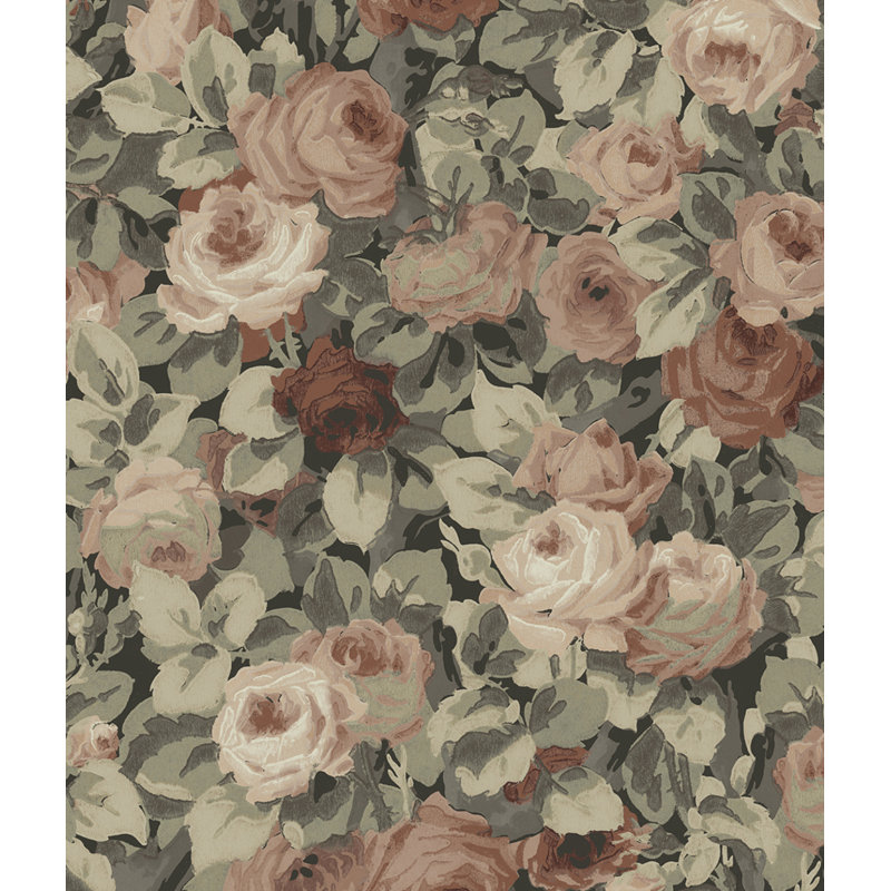 Papier peint adhésif Zylaa, Mauve cendré / gris cendré