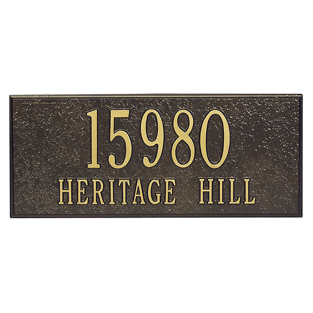 Metal Address Plaque