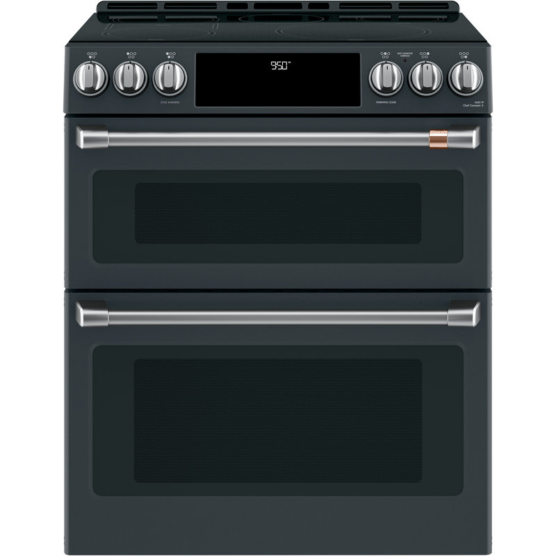 Front Control Induction Range Handle Kit, Brushed Stainless