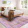 Groner Machine Washable Moroccan Area Rug Aztec Geometric Carpet With Non-Slip Backing