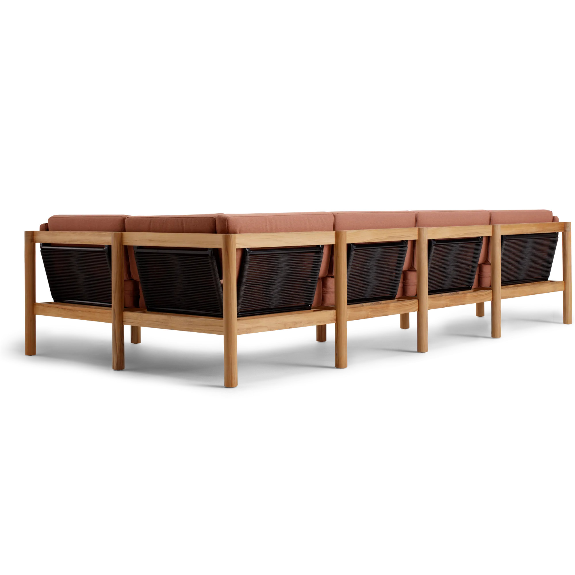 Haven 116'' Wide U-Shaped Patio Sectional with Sunbrella® Cushions, Sunbrella Rust