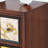 Hand-painted accent cabinet in living room bedroom