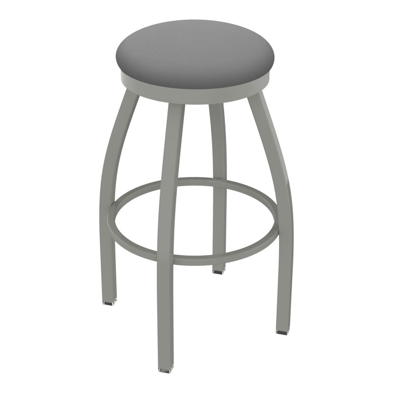 Tabouret pivotant80280 Misha, Vinyle - gris Folkstone Canter, Bronze, Tabouret de bar (assise de 30 po de hauteur)