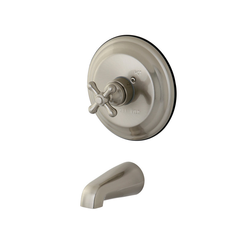 Vintage Single Handle Wall Mounted Tub Spout, Polished Chrome