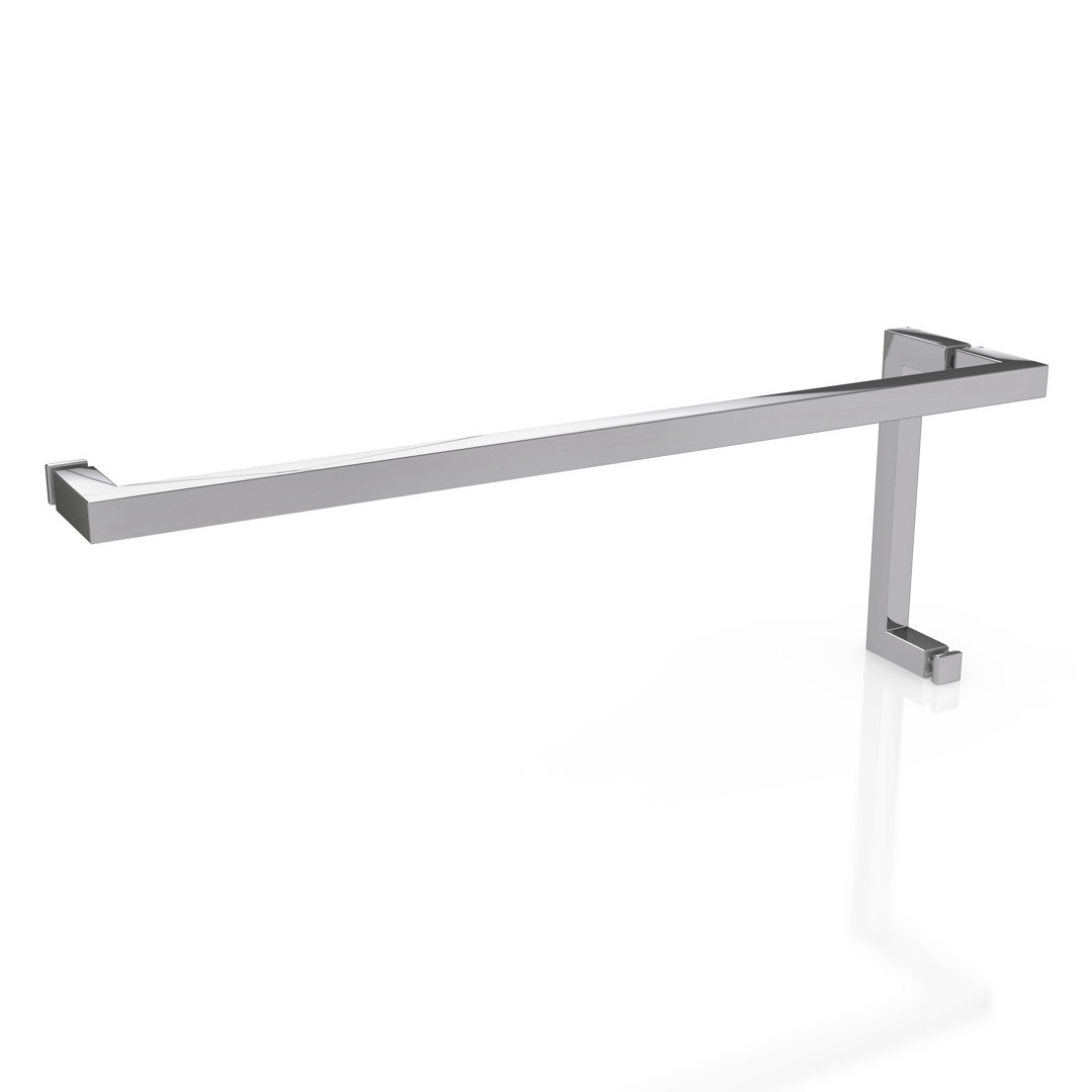 Umbra 55.25 in. x 78 in. Fully Frameless Wall Hinge Towel Bar Shower Door Glass Warehouse