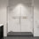 OVE Decors Tampa 69 à 71 5/16 po X P 72 po H Porte de douche à charnière pivotante sans cadre en alcôve en noir, 2025
