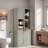 Tall Bathroom Storage Cabinet With Adjustable Shelves, Large Flip-out Basket And Enclosed Cabinets-1197642941