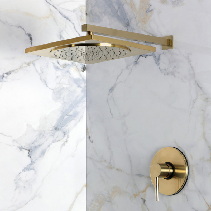 Kingston Brass Concord Single-Handle Pressure Balanced Shower Faucet, Brushed Brass