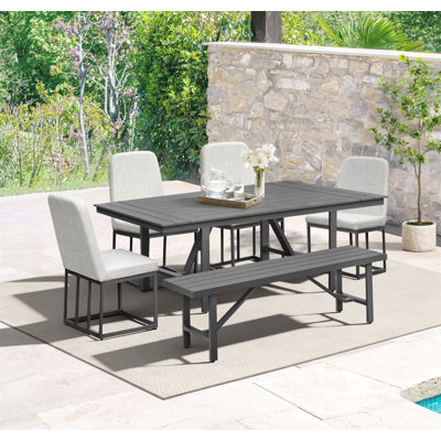 Winnefred 6-Piece Aluminum Dining Set