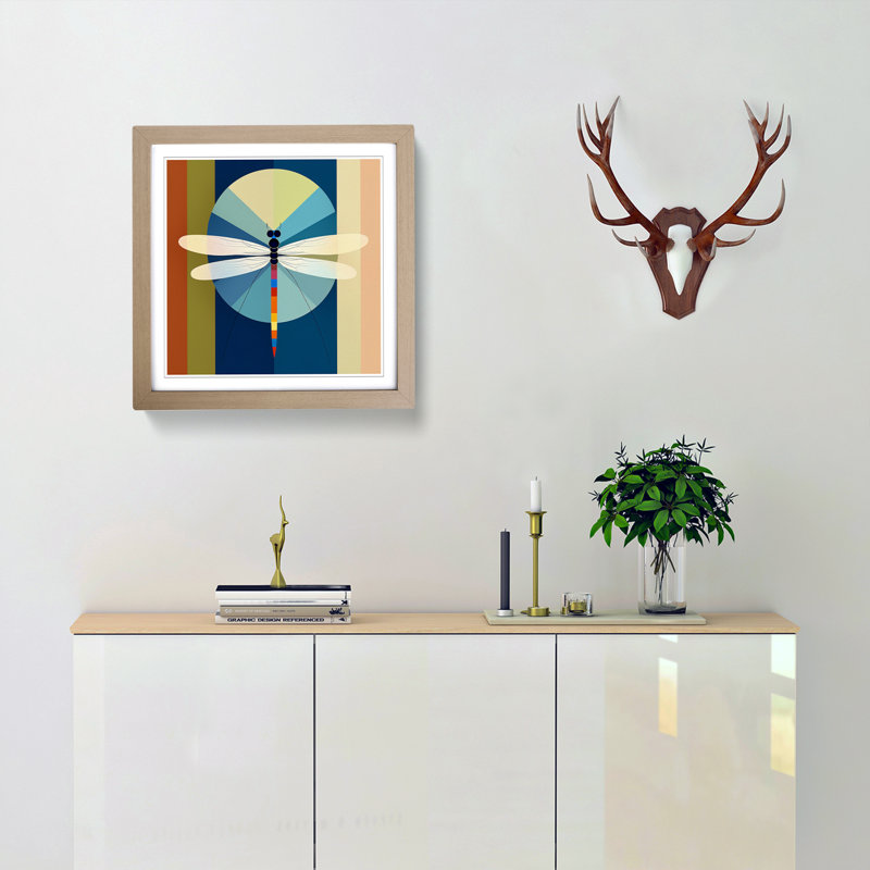 Single Picture Frame Print on Wood, Oak