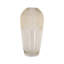 Vase conique en verre avec finition ambrée côtelée - l 5,9 po x H 11,8 po