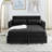 Araluen 55'' Velvet Convertible Sofa-1394462921
