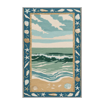  Tapis bord de mer lavable Spring Beach