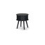 Ensemble de 1 petite table ronde bleu marine avec tiroir Gordon, paquet de 1, finition bleu marine-12784444