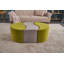Leila 83cm Wide No Pattern Pouffe Ottoman-1145648827