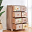 Nola Solid Wood 52cm W 8 - Drawer Chest of Drawers