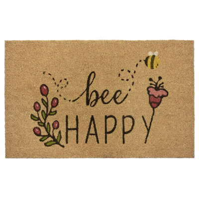 Bee Happy Door Mat
