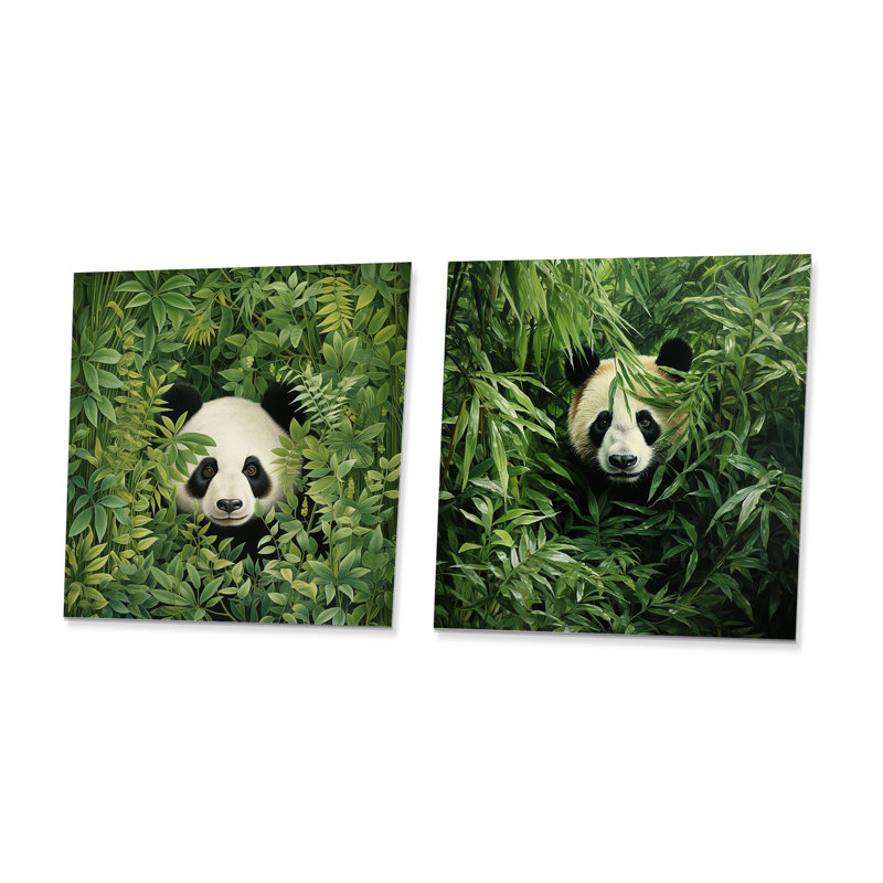 Feuillage Peekaboo Panda I - Panda, H 36 po x l 72 po