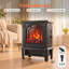 Poêle électrique sur pied 1400W avec effet de flamme 3D, chauffage d'appoint