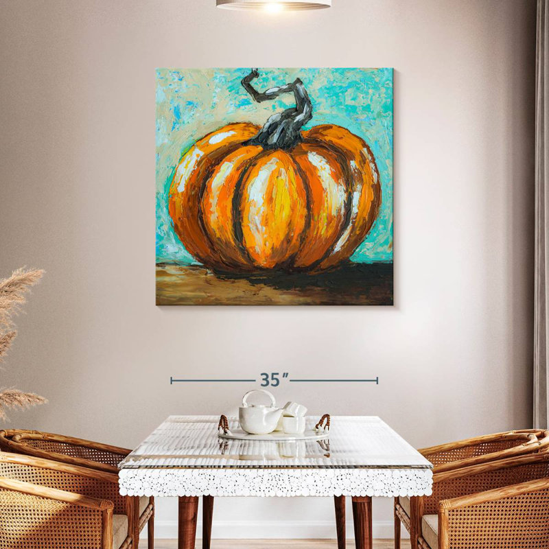 Orange Pumpkin, 39" H x 39" W