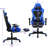 Inbox Zero Adjustable Reclining Faux Leather PC & Racing Game Chair with Footrest-1885298266