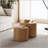 Nesting Coffee Table Set with Natural Tree Ring Finish