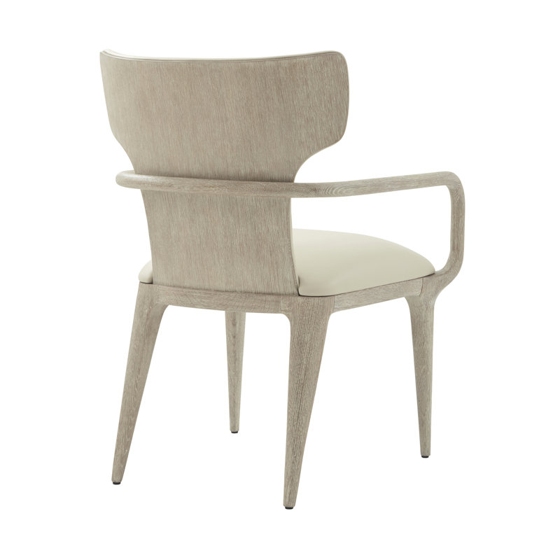 Repose Leather Arm Chair, Gray