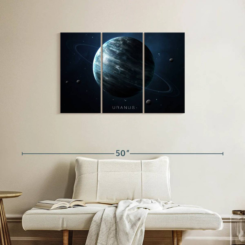 Oberle Planet Uranus, 24" H x 38" W
