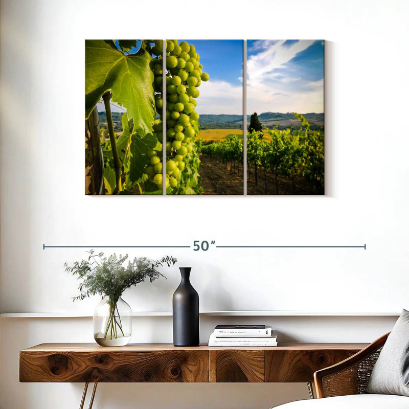 Yarlin Green Grape Vineyard, 24" H x 38" W