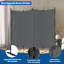 Cloison de séparation à 4 panneaux pliable sans couture avec cloison de séparation 88 "pour séparateur de pièce-1851243284