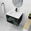 Meuble-lavabo simple 24,02 po avec plateau en céramique Grantsville