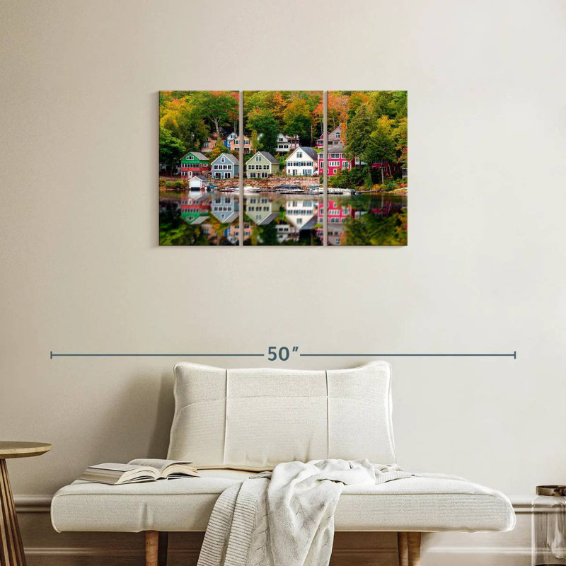 Maisons en bois du lac Winnipesaukee, H 20 po x l 33 po