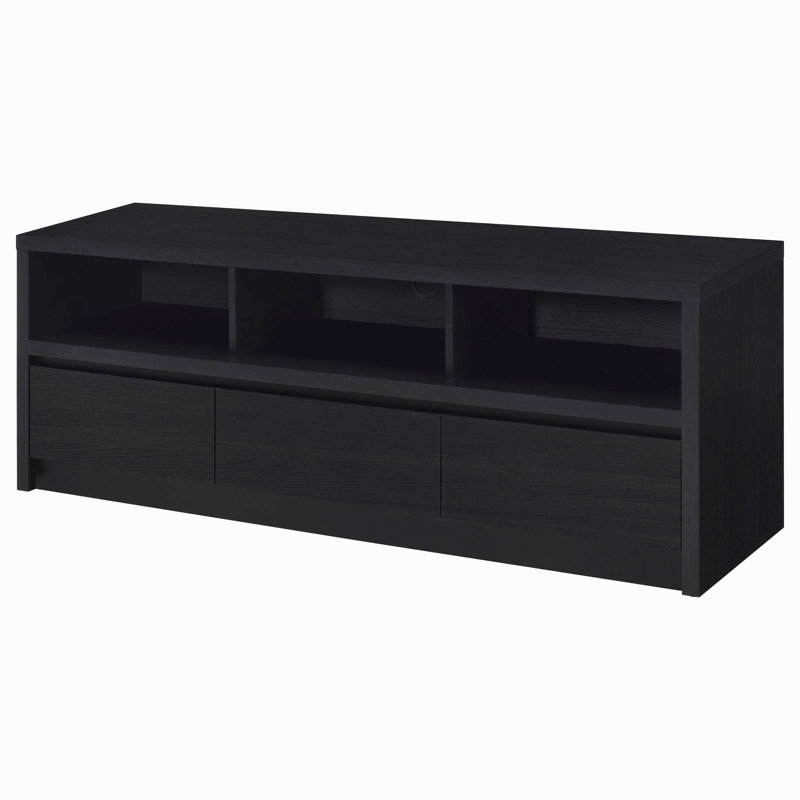 O'brien Black 3-Drawer Tv Stand Media Console