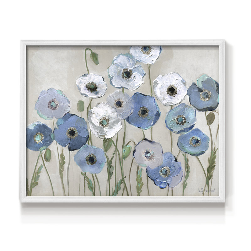 Coquelicots - Reproduction encadrée - Restickable, H 8 po x l 10 po
