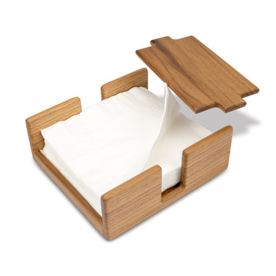 Premium Grade Teak Stay-Put Napkin Holder