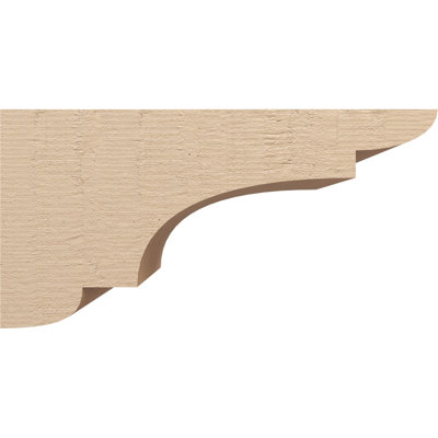 12"W x 24"D x 12"H New Brighton Rough Cedar Woodgrain TimberThane Corbel, Primed Tan