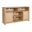 Buffet Mid-Century moderne avec 2 portes à fermeture douce et tablette centrale réglable-231170853
